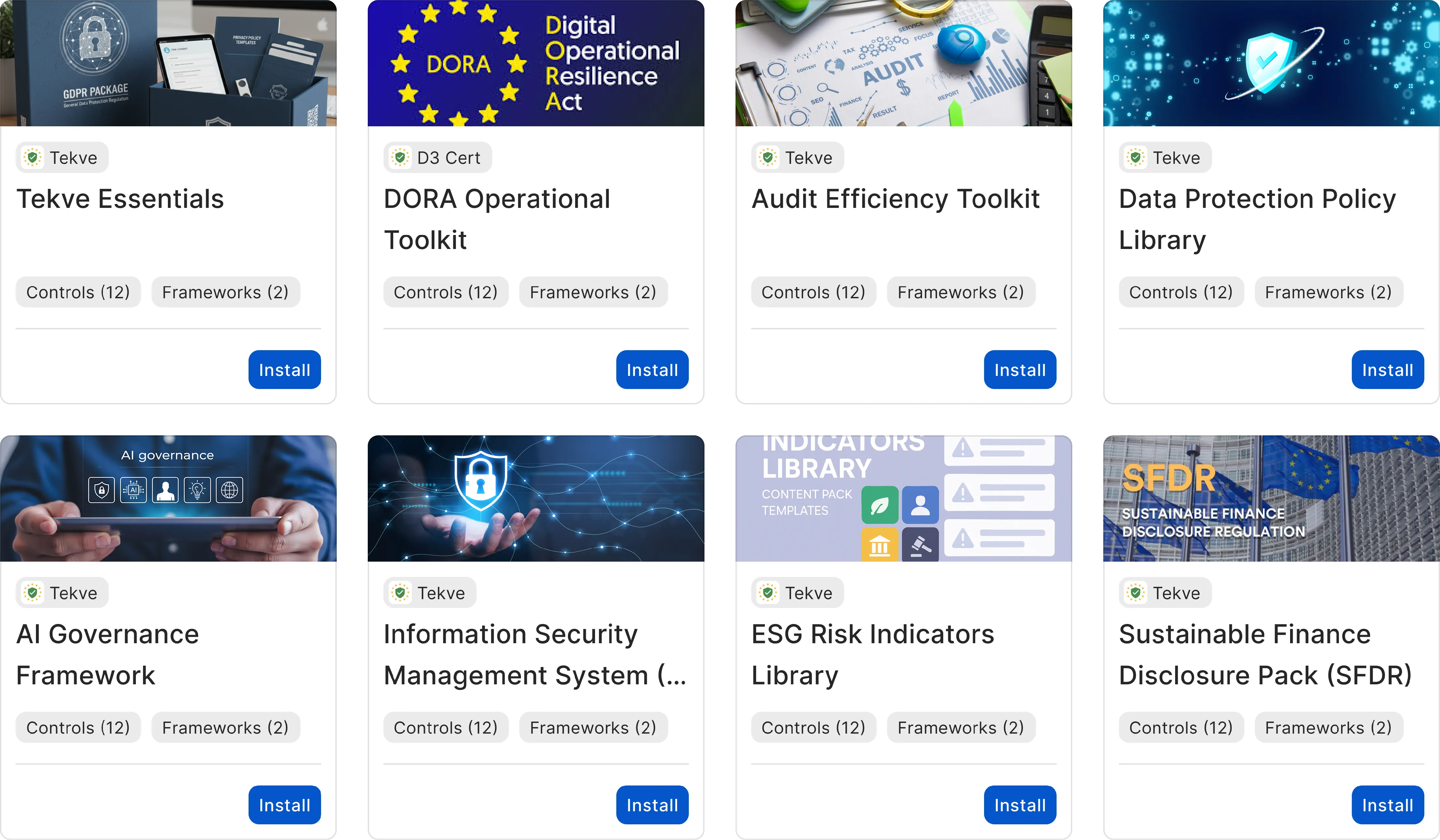 Marketplace framework selection